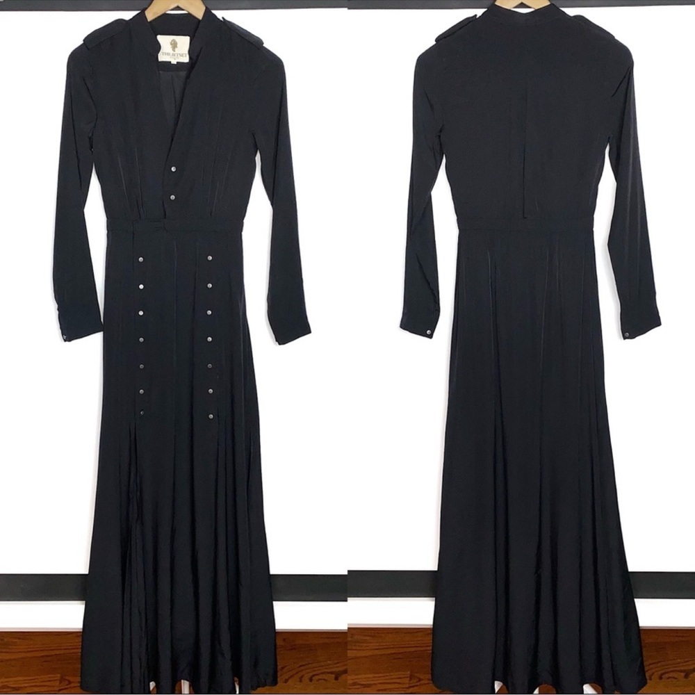 The Jetset Diaries Black Sahara Front Slit Maxi Dress - Picture 2 of 7